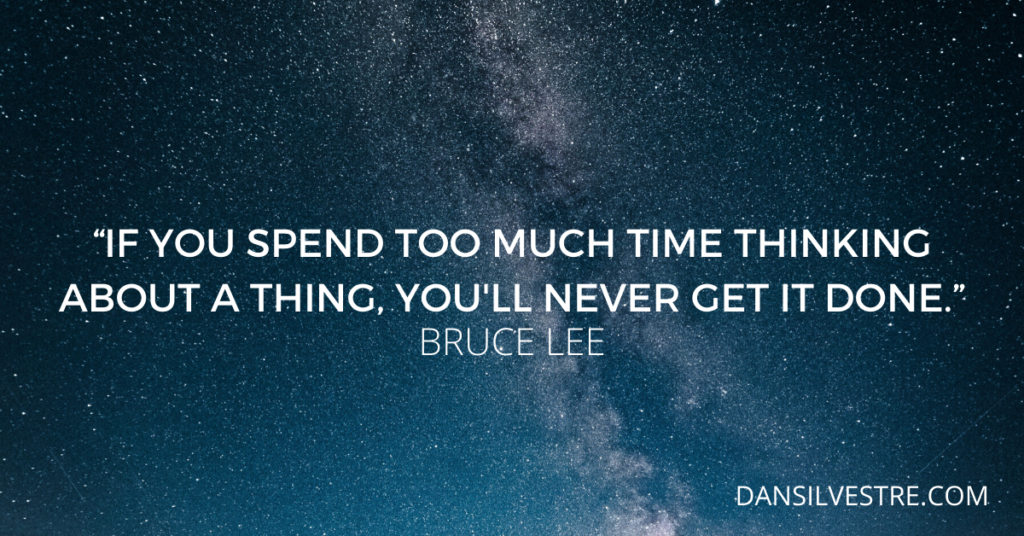 Bruce Lee productivity quote